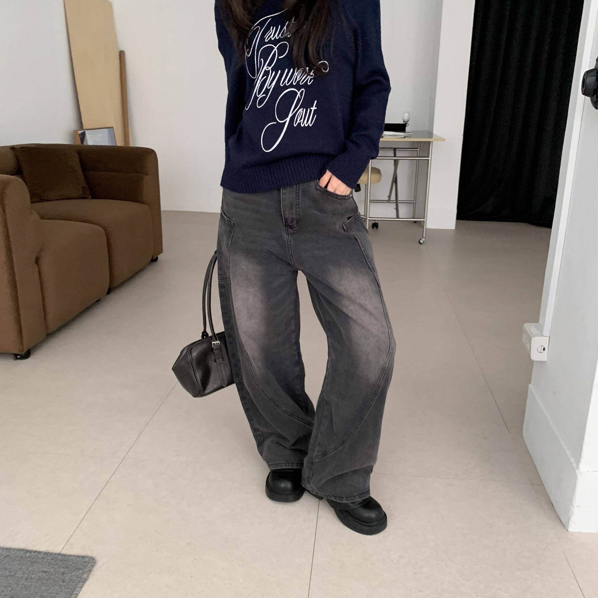 ISA_包色不煩惱 (小個子+1)迷你彎牛仔褲_51268