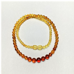 0121GZ022-26琥珀-3-6mm彩虹塔鏈（A22)