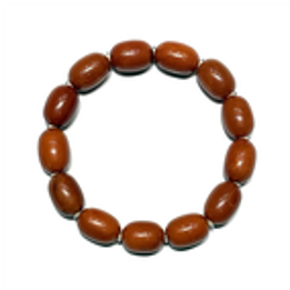 0121GZ024-26琥珀-10+老蠟棗珠手串（膠隔片）（A24)