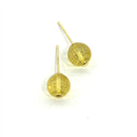 0121GZ031-26琥珀-7m心經耳釘（A31)