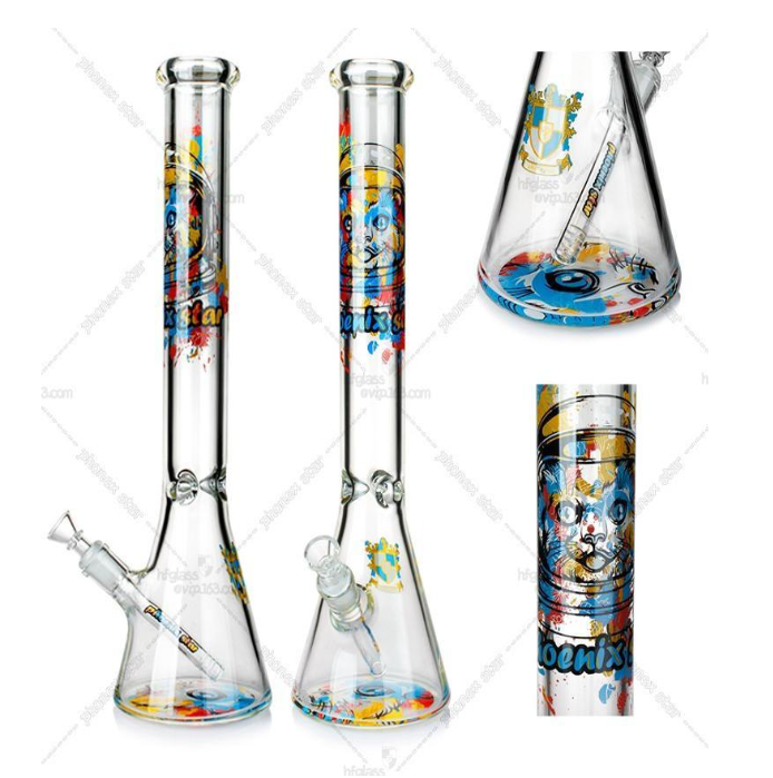🇺🇸Phoenix Star - Phx419 Astronaut Cat 7mm Beaker Bong w/ Ice Catcher 太空貓玻璃水煙壺