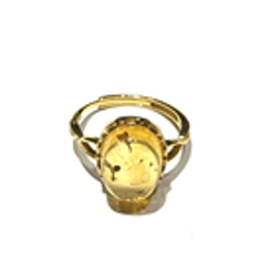 0121GZ048-26琥珀-10*13花珀戒指（金色）（A48)