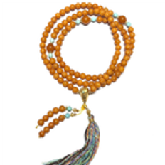 0121GZ064-26琥珀-5+老蠟DIY佛珠（A64)