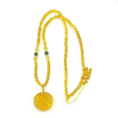 0121GZ068-26琥珀-4m牡丹園牌diy項鏈（中）（A68)