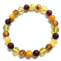 0121GZ069-26琥珀-8+琥珀多寶圓珠手串（A69)