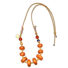 0121GZ071-26琥珀-餅子diy項鏈（A71)