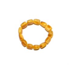 0121GZ076-26琥珀-老蠟白花隨型手串（特大）（A76)