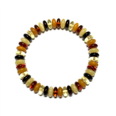 0121GZ079-26琥珀-9+新平安扣多寶手串（A79)