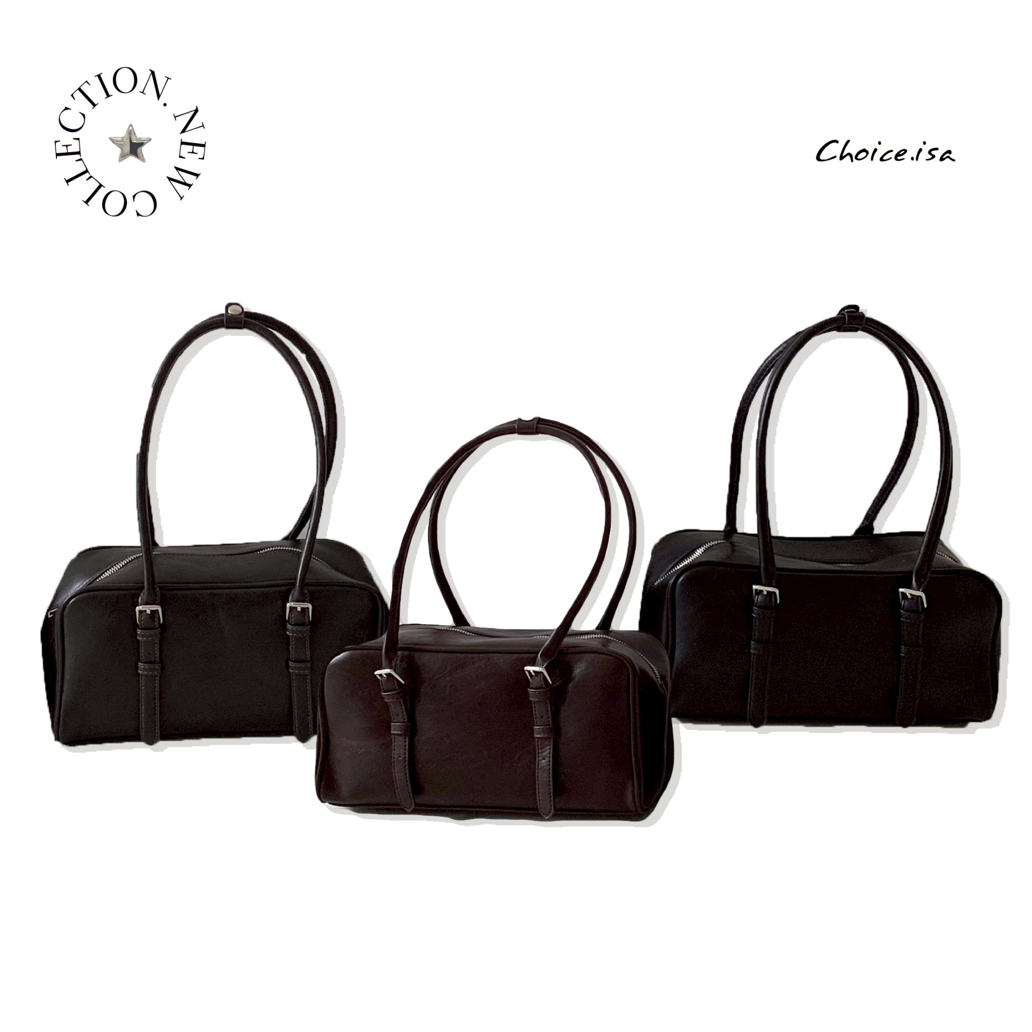 ISA_時髦寶藏! 個性加分項保齡球皮革包_51246