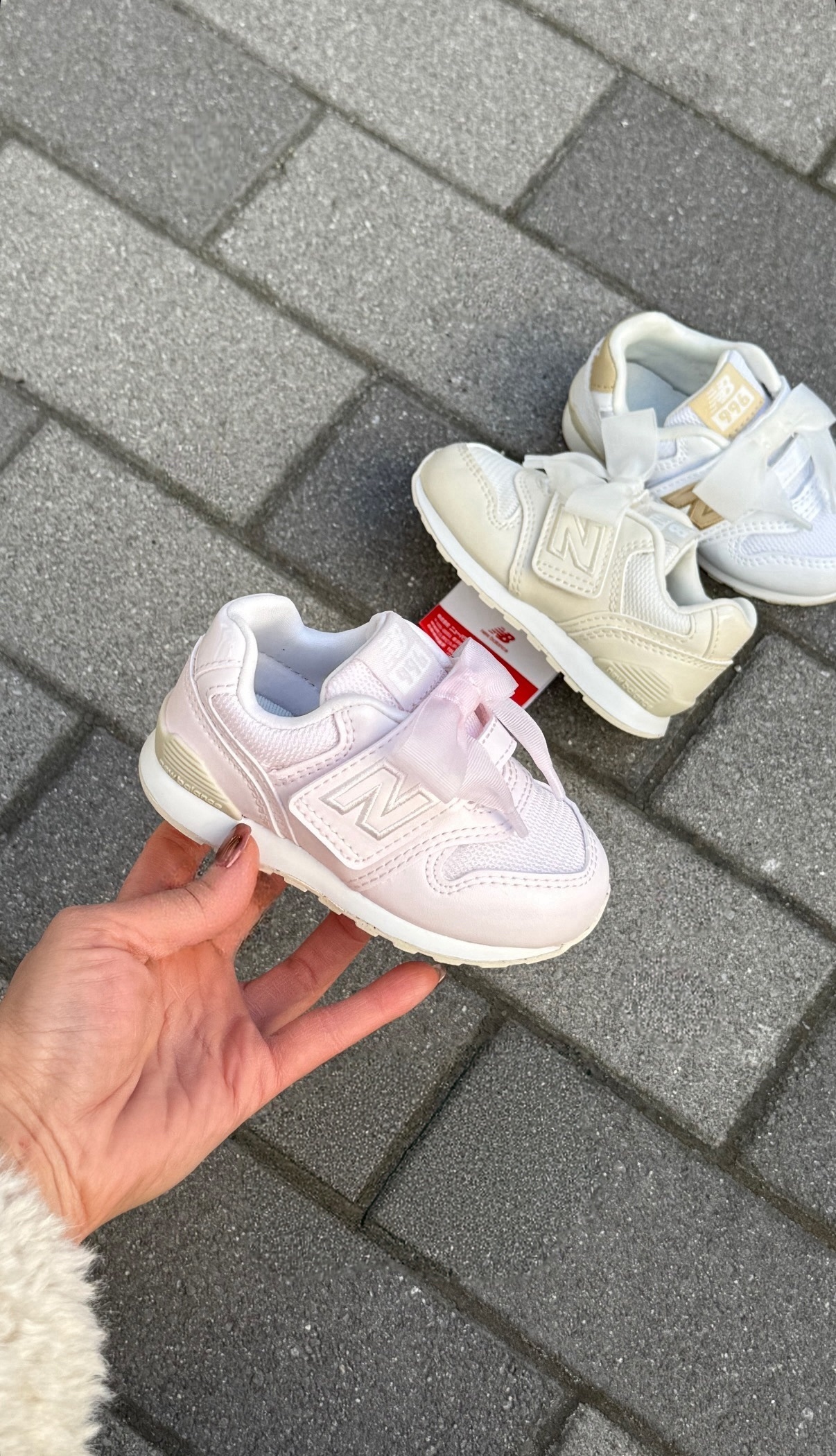 New Balance 996 日本新款 緞帶 粉色 白色 復古 小童 中童 童鞋 I9968C5