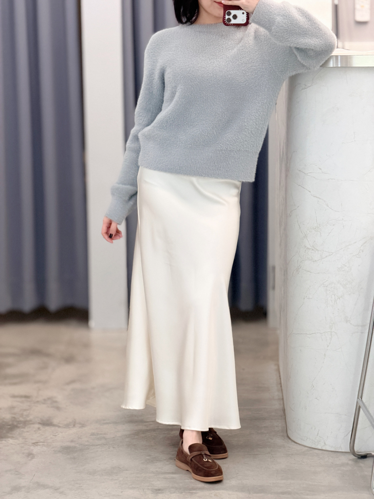 0112緞面包腹魚尾裙(現)