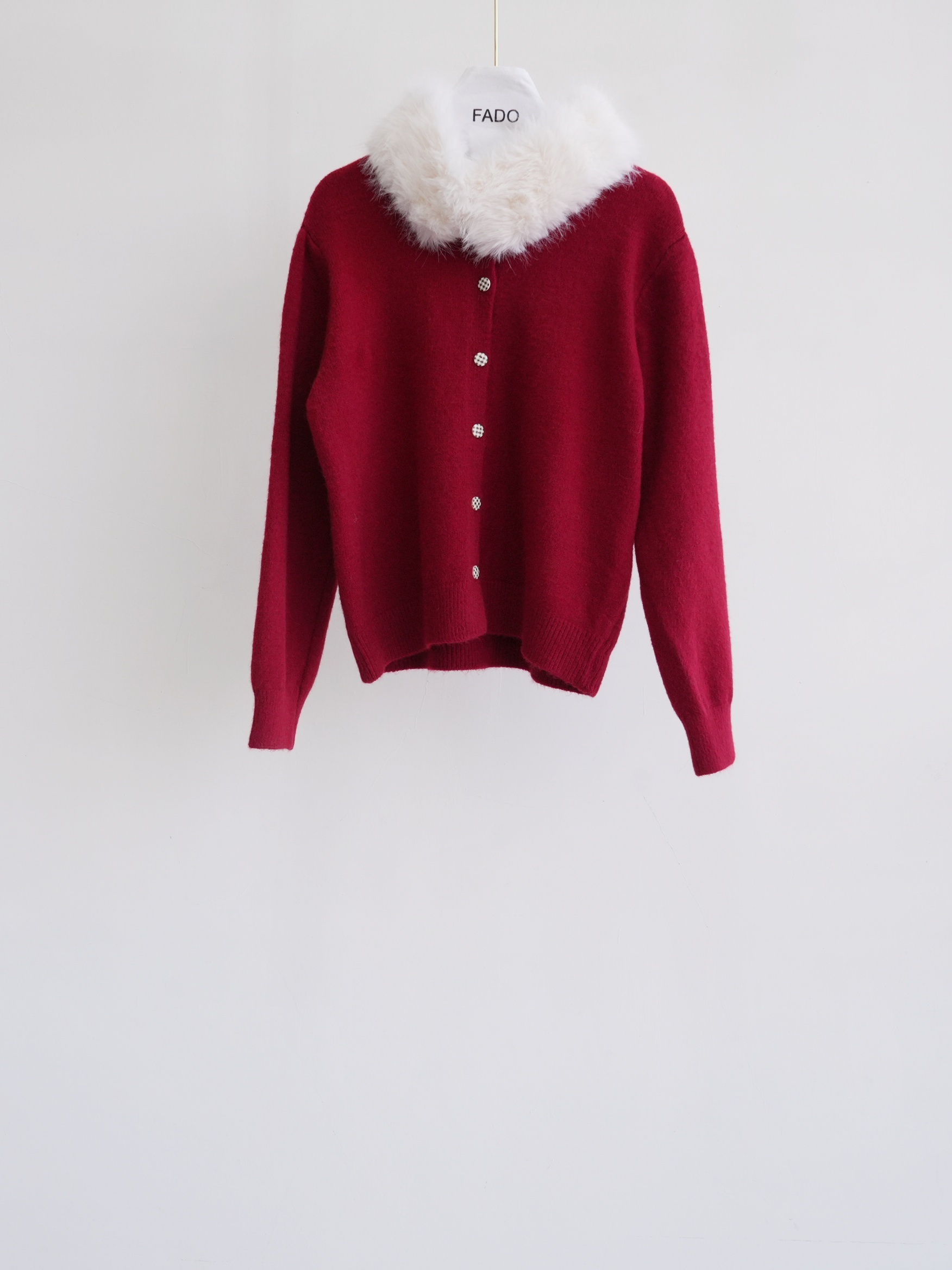 法朵Fado shop｜可拆毛領針織外套 8124050 四色