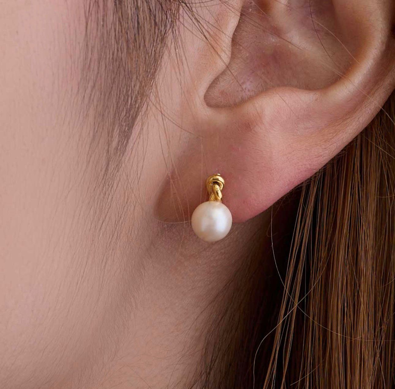 【預購】JN012104 Melody Accessory 繫結珍珠耳環