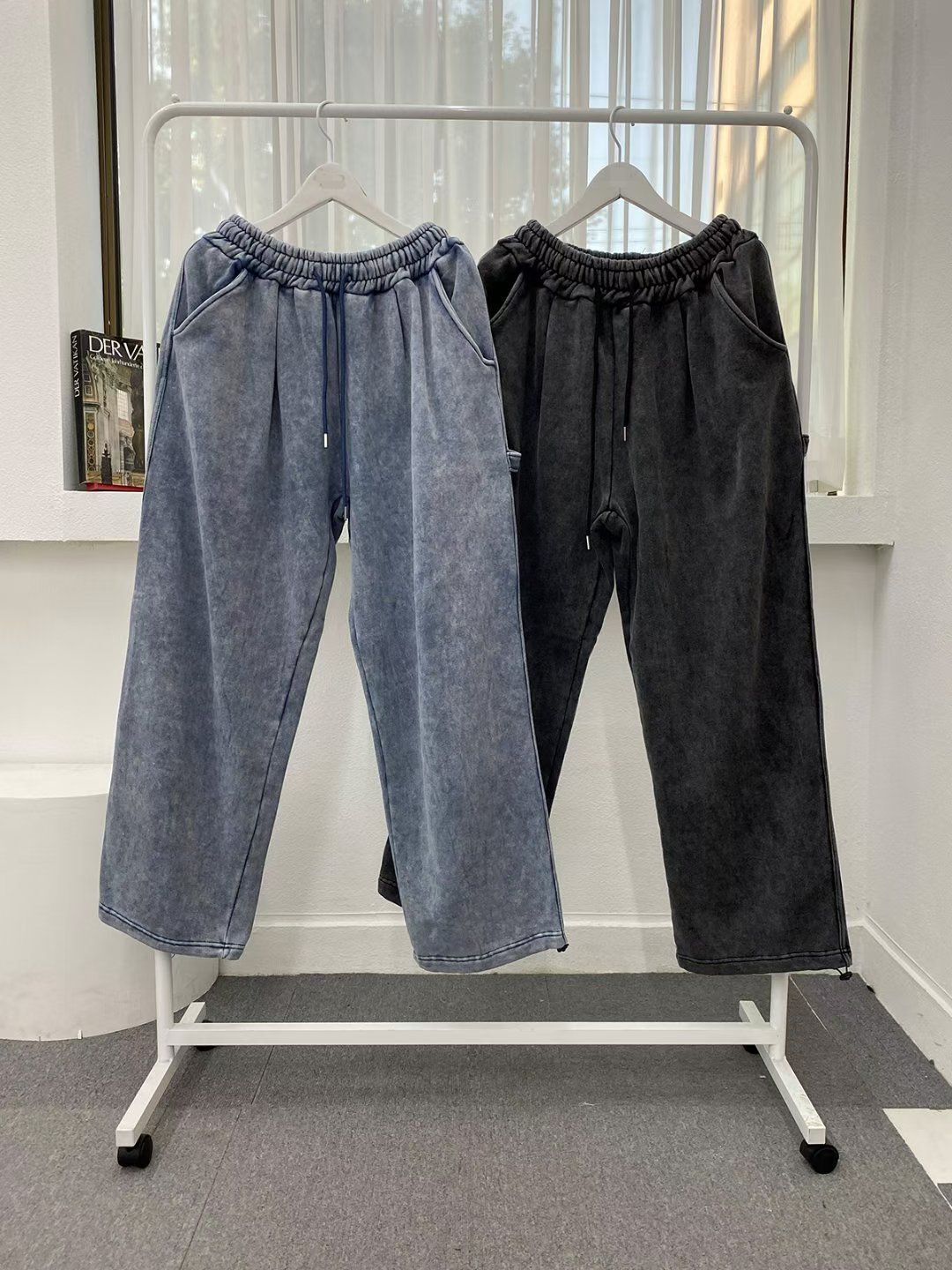 洗水淨色運動褲(抓毛底) TAC-0403P