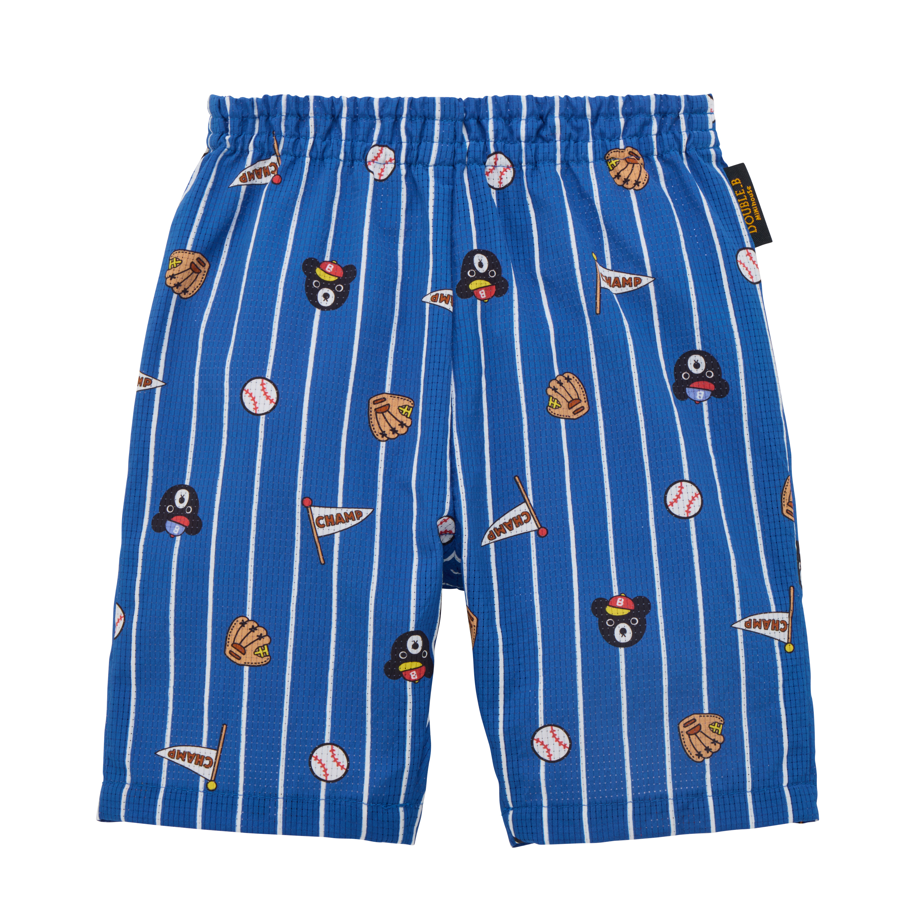 DOUBLE_B 棒球六分休閒褲-海軍藍