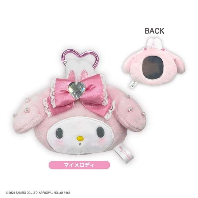 【預購】JN012106 Sanrio 夢幻系列愛心寶石隨身鏡吊飾