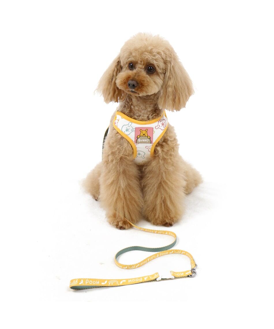 【PET PARADISE】寵物胸背帶-附牽繩 滿版維尼 3S、4S、SS