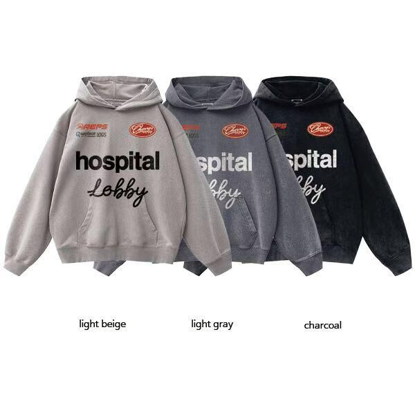 英文字圖案連帽衛衣 TAC-0405T