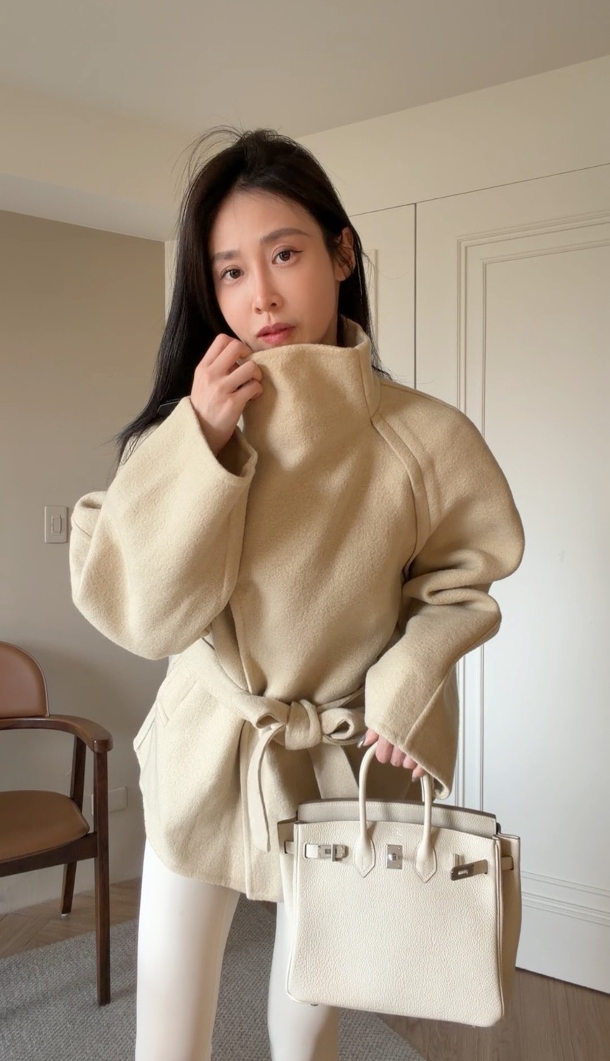 【新款少量現貨】｜韓國｜100%羊毛保暖外套