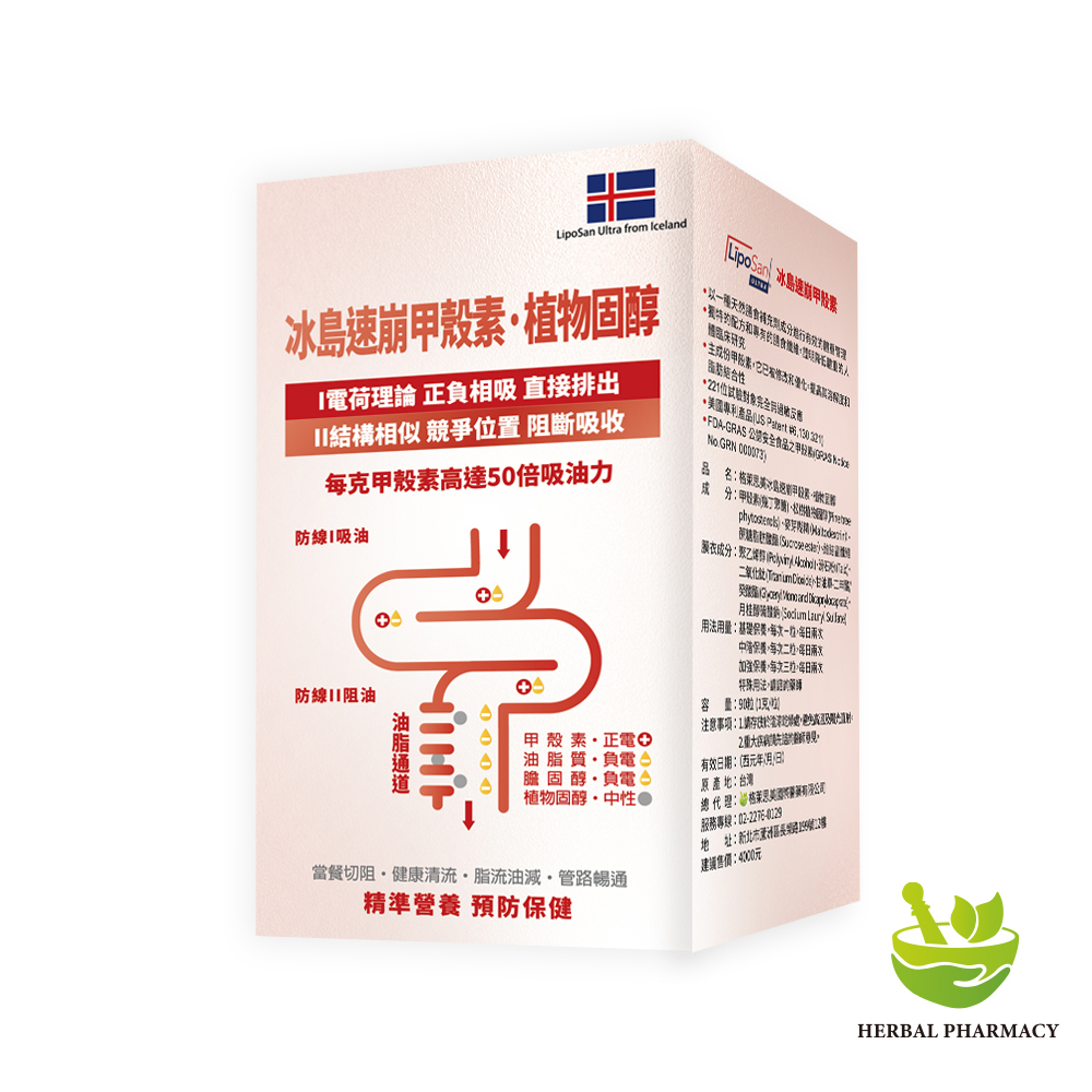 【格萊思美】冰島 速崩甲殼素 植物固醇 (90顆)