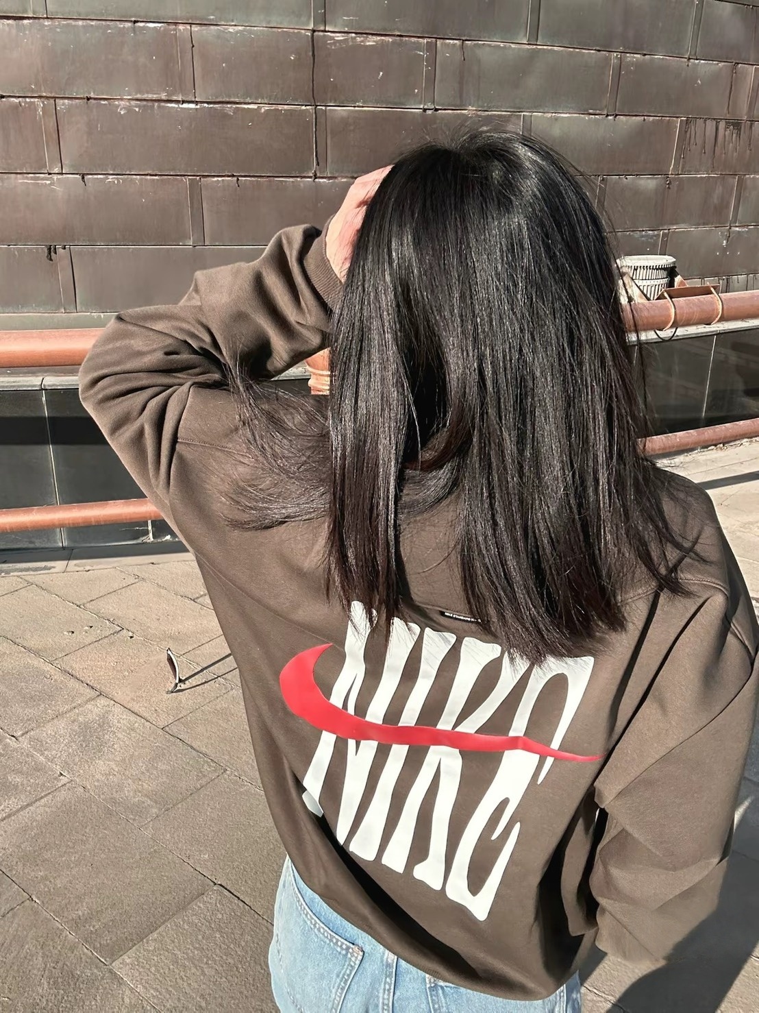 Nike Standard Issue CNY 馬年限定 棕色 白色 圓領大學Tee 刷毛 刺繡 落肩 印花 LOGO 兩色IQ3819-212-133