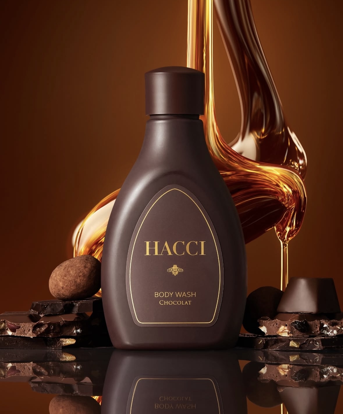 [限定] HACCI Body Wash BEE Chocolat 蜂蜜巧克力沐浴露 190g