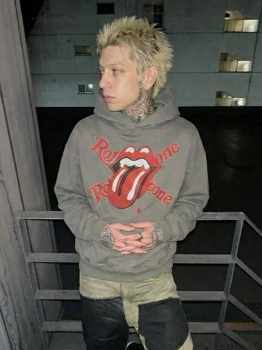 英文字圖案連帽衛衣 TAC-0412T