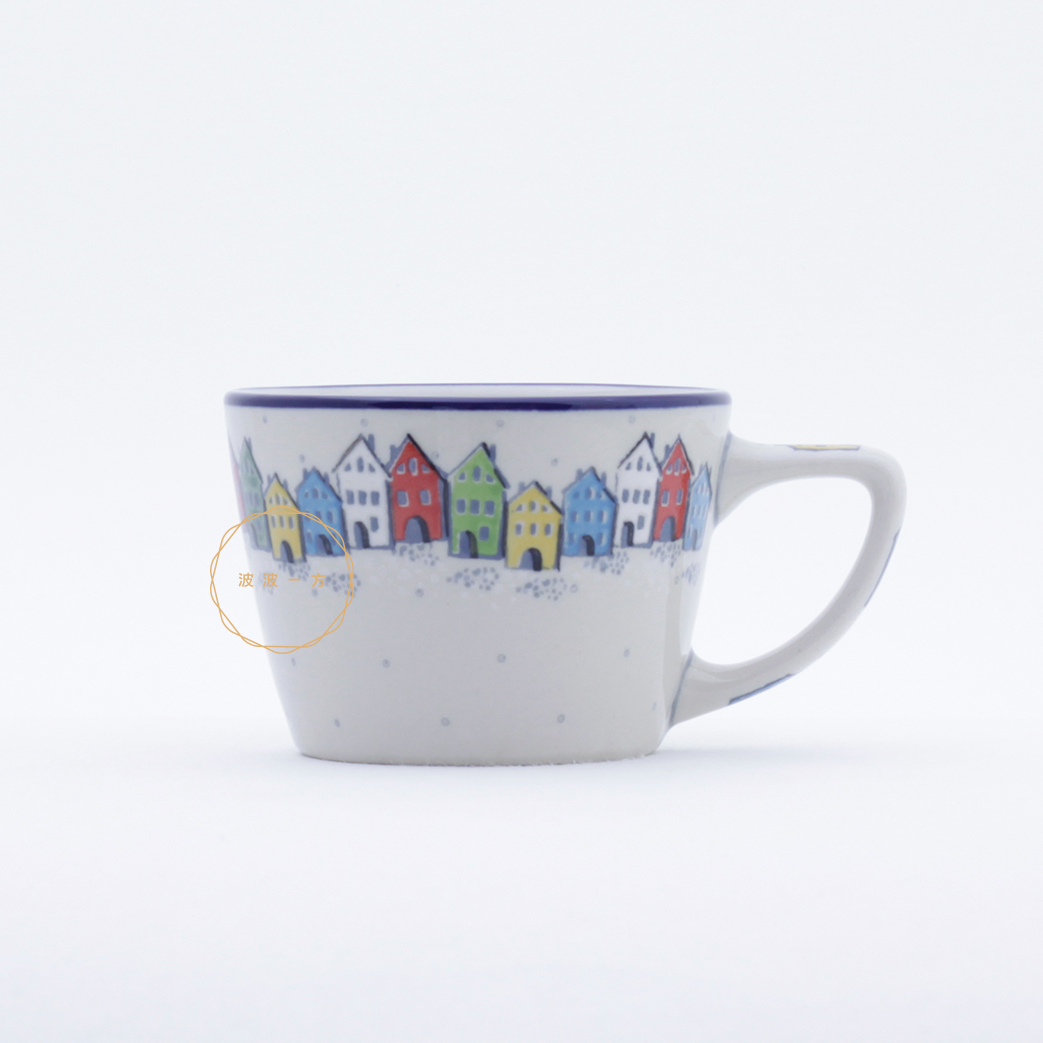 馬克杯-200ml-雪景彩色小屋