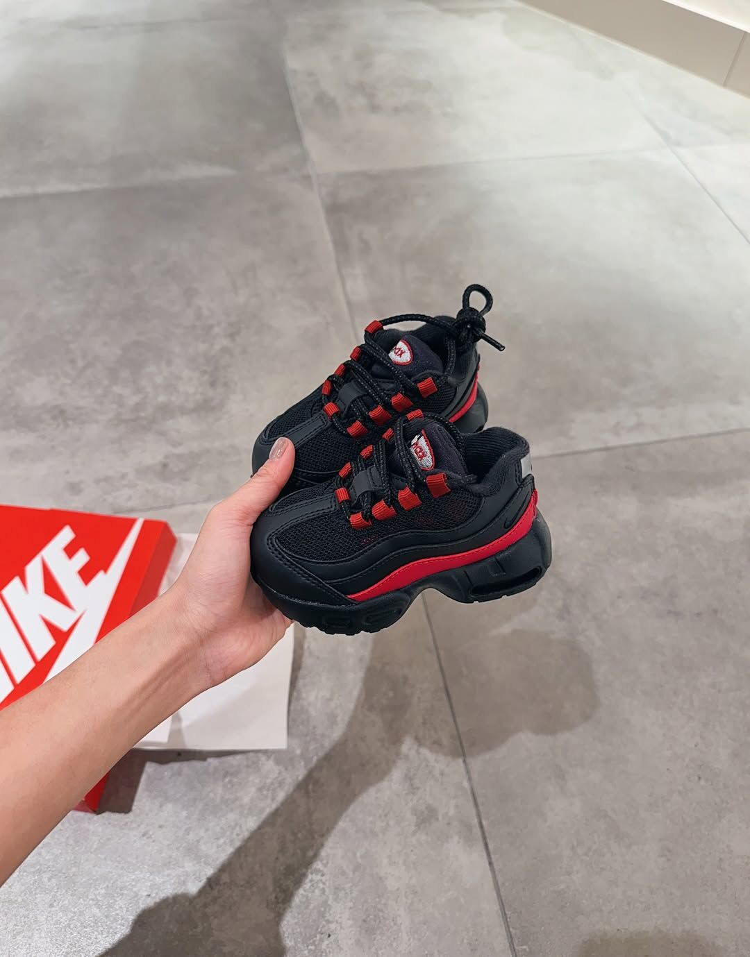 Nike Air Max 95 Recraft 日本限定 黑紅 黑色 氣墊 小童 中童 童鞋 HQ6365-015