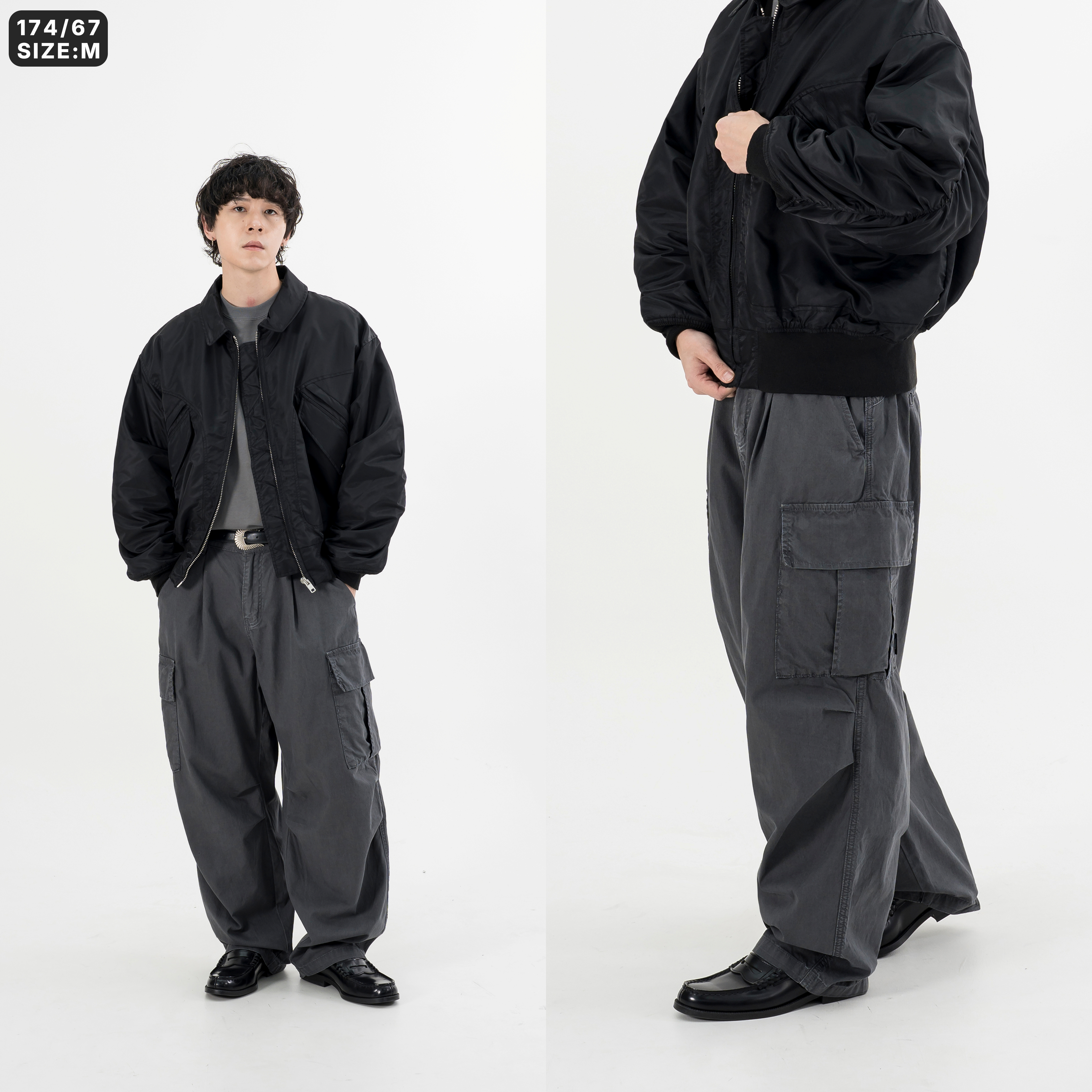 AGILITY Washed Baggy Cargo Pants 水洗 六口袋 軍長褲 [A4W]