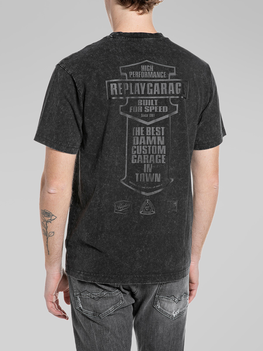 棉質摩托風印花T-shirt