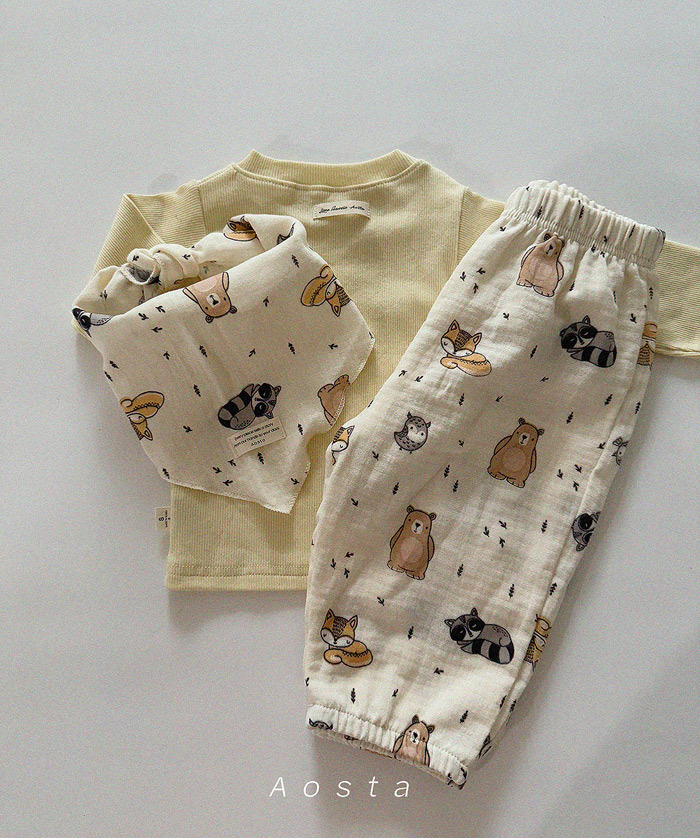 正韓春aosta 六色小童趣領巾/圍巾