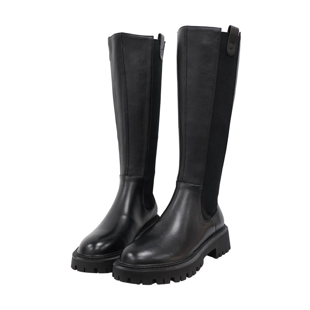 (現+預) 經典圓頭後拉鍊長靴 -2色