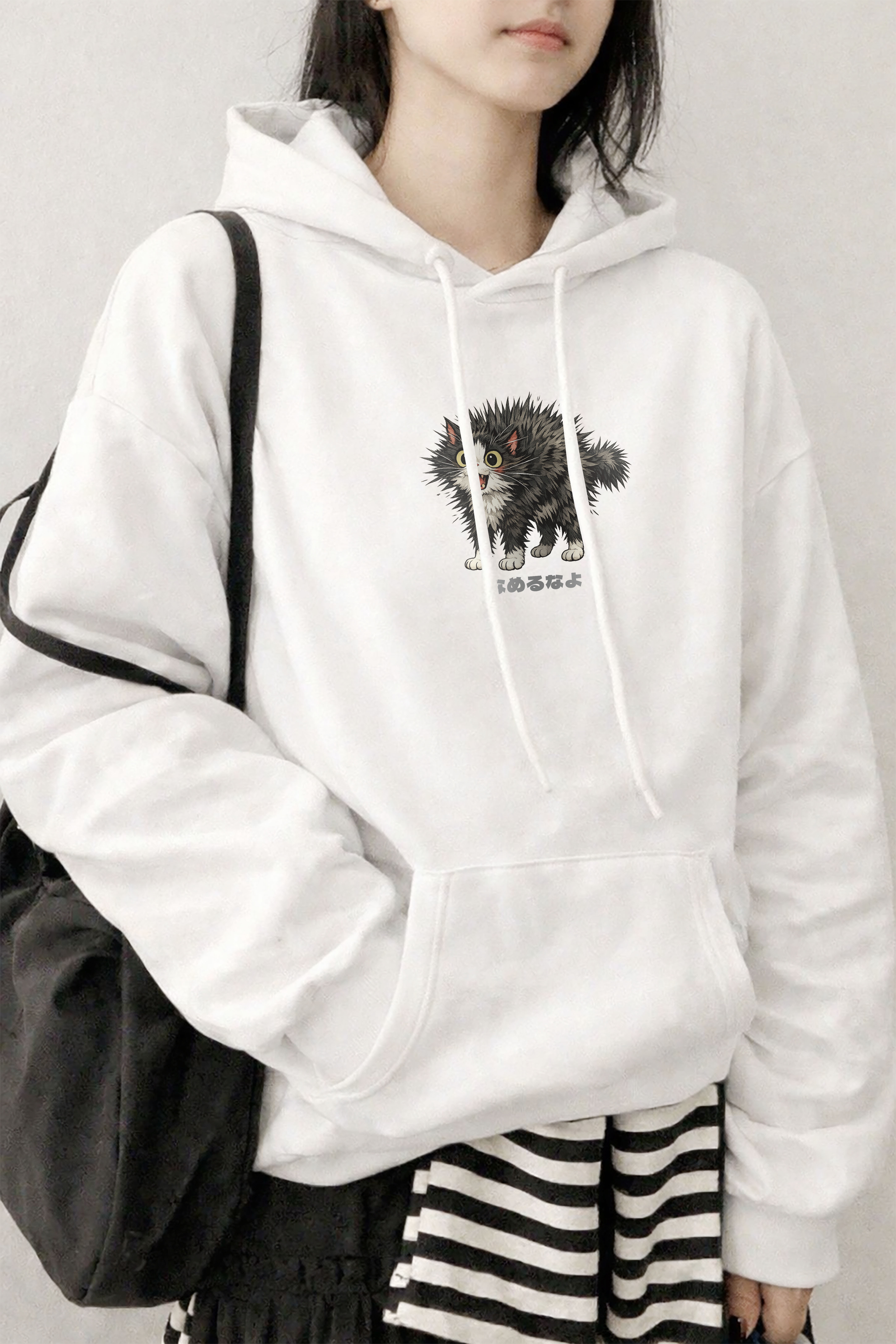 BDK.製造 - なめるなよ炸毛貓貓 - 帽T〈BDK2546〉