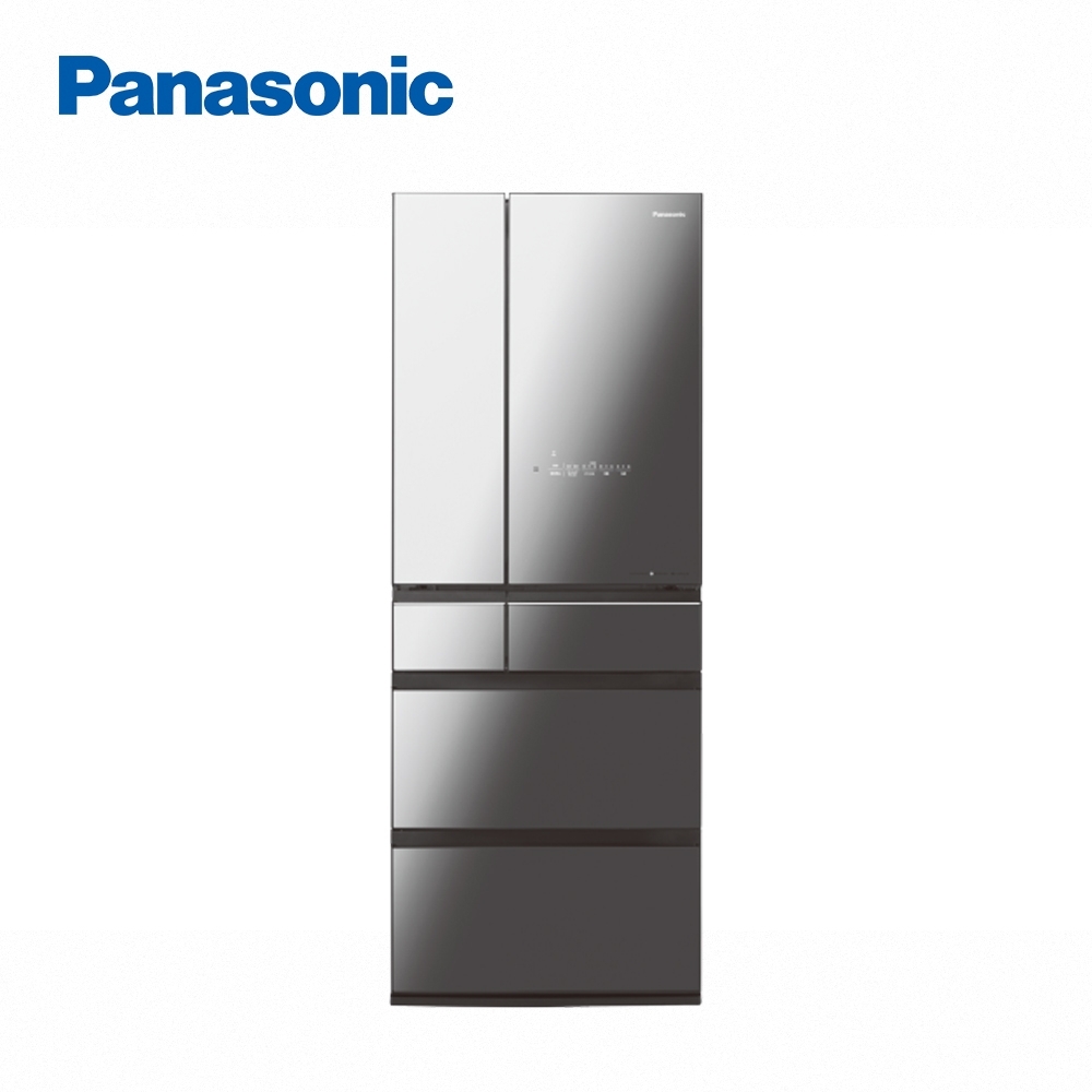 Panasonic 國際牌日製600L 六門變頻電冰箱 玻璃鏡面 含標準安裝與回收舊機 大型配送NR-F601WX (鑽石黑X1)