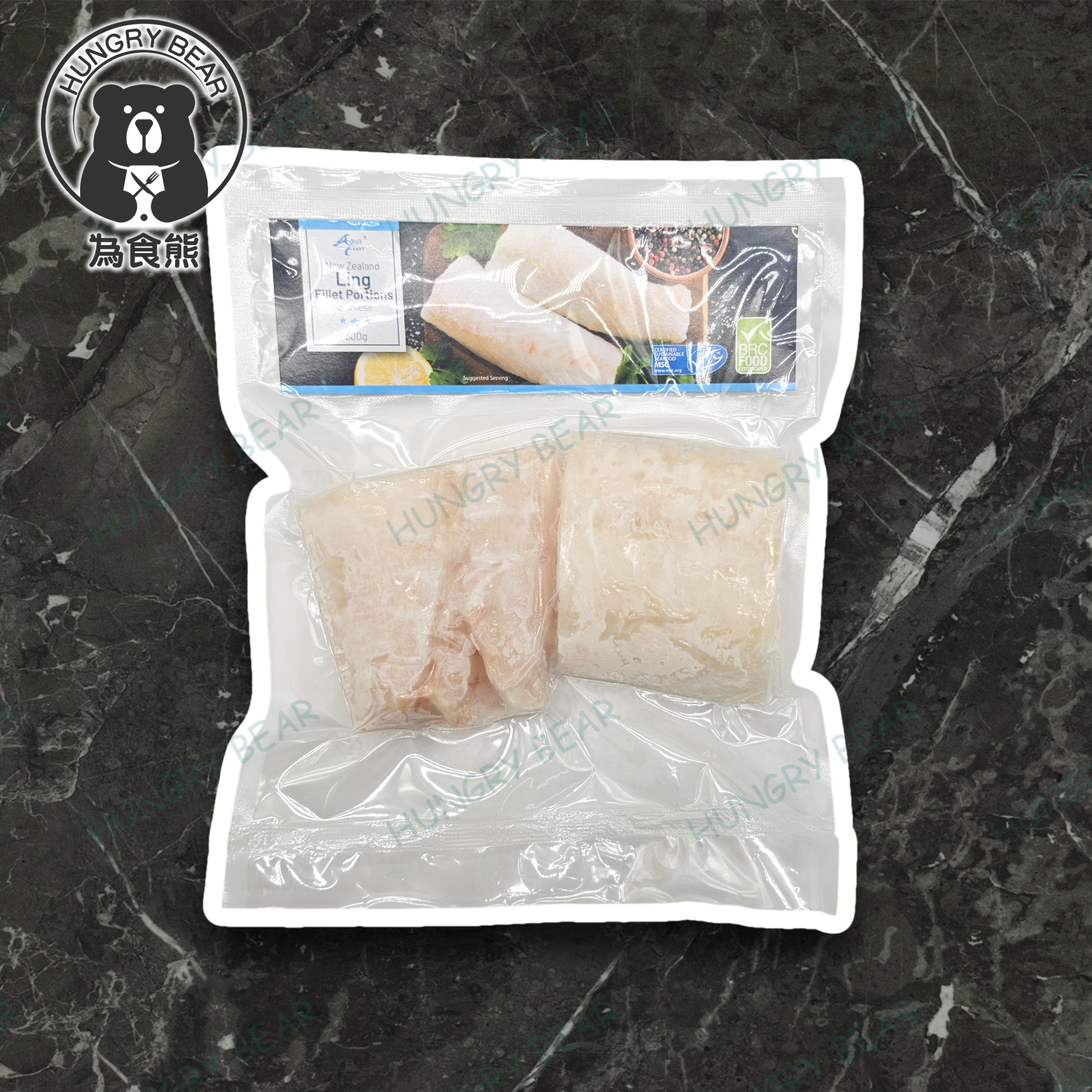 Aqua Feast - 紐西蘭 青衣魚柳 (去皮) (2件裝) 300G  (急凍-18°C)