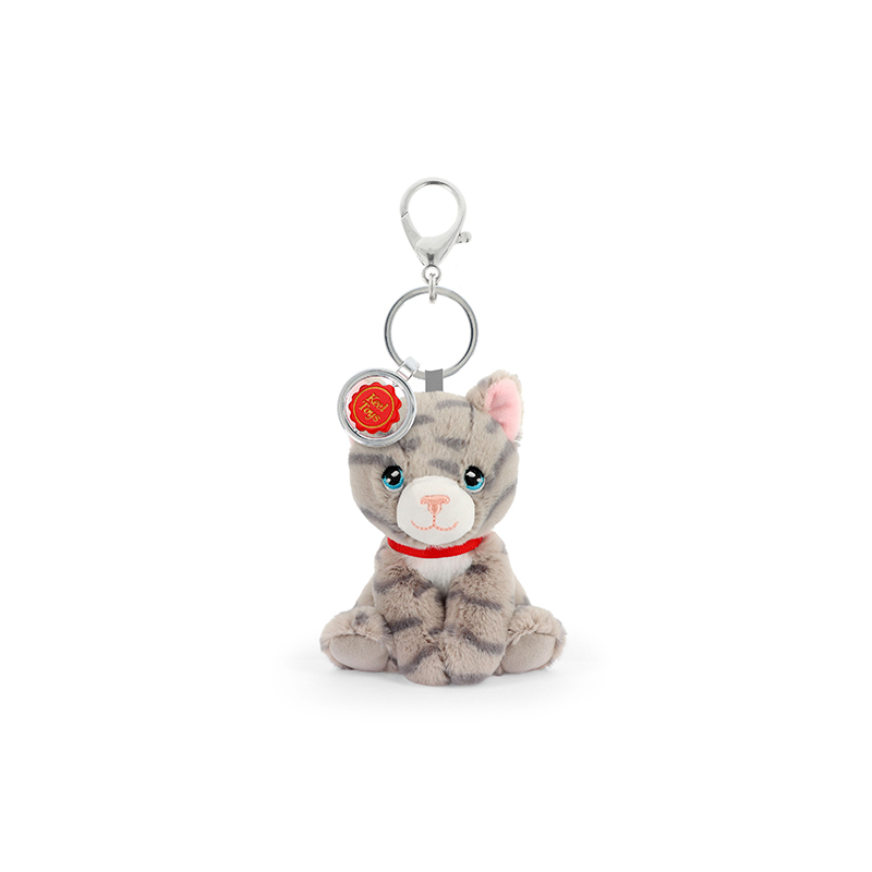 Keel Toys Keeleco Bag Charm Grey Cat 大灰貓吊飾/鑰匙圈