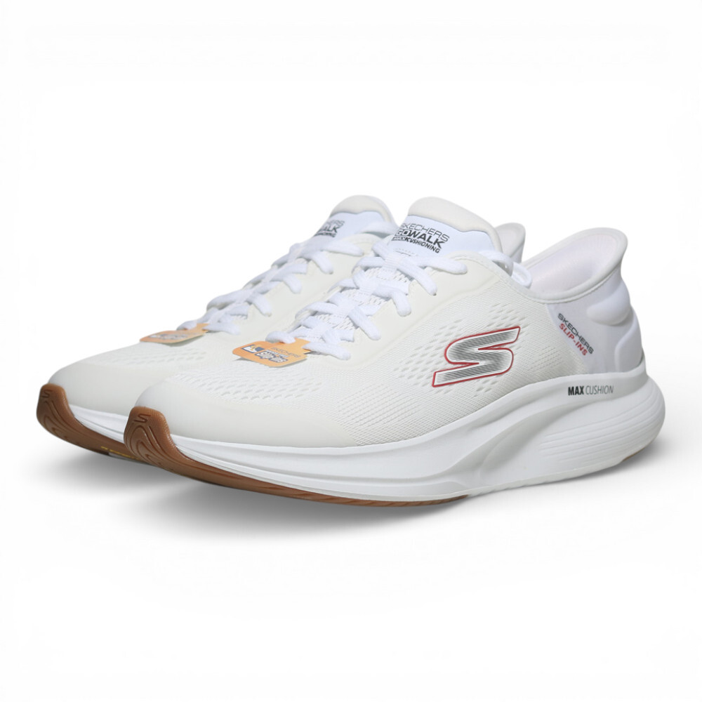 SKECHERS 健走鞋 GO WALK MAX WALKER 白 瞬穿 男 216584WHT