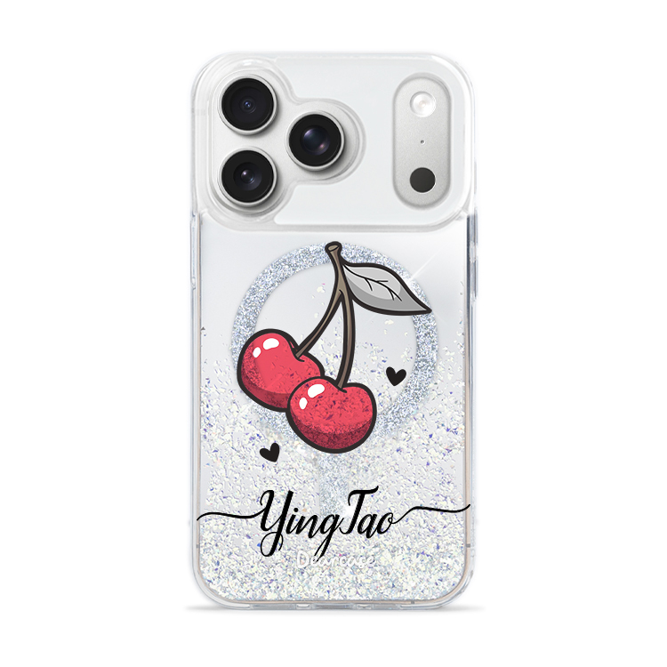 【特惠款】iPhone 17 Pro 可愛櫻桃 閃耀鏡面殼 (MagSafe)