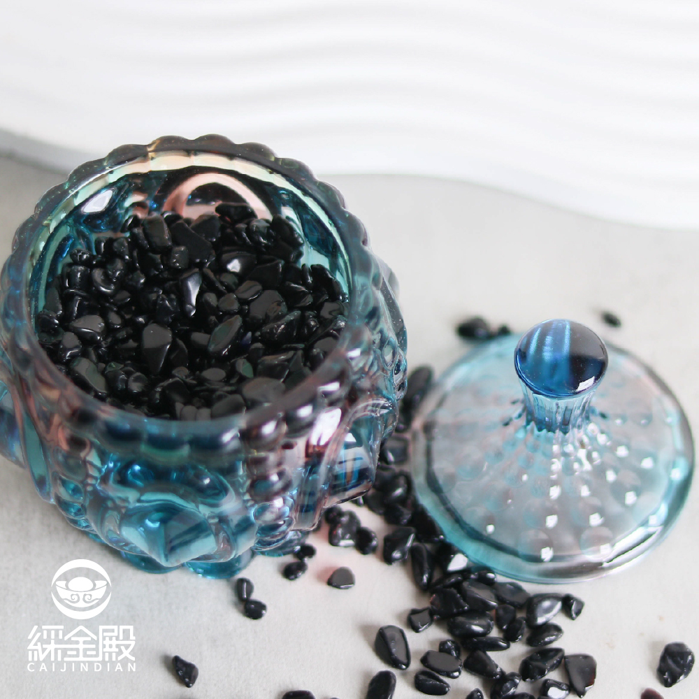 炫彩消磁淨化碗-黑曜石｜晶石｜水晶消磁盒｜補充能量｜消除負能量【綵金殿】