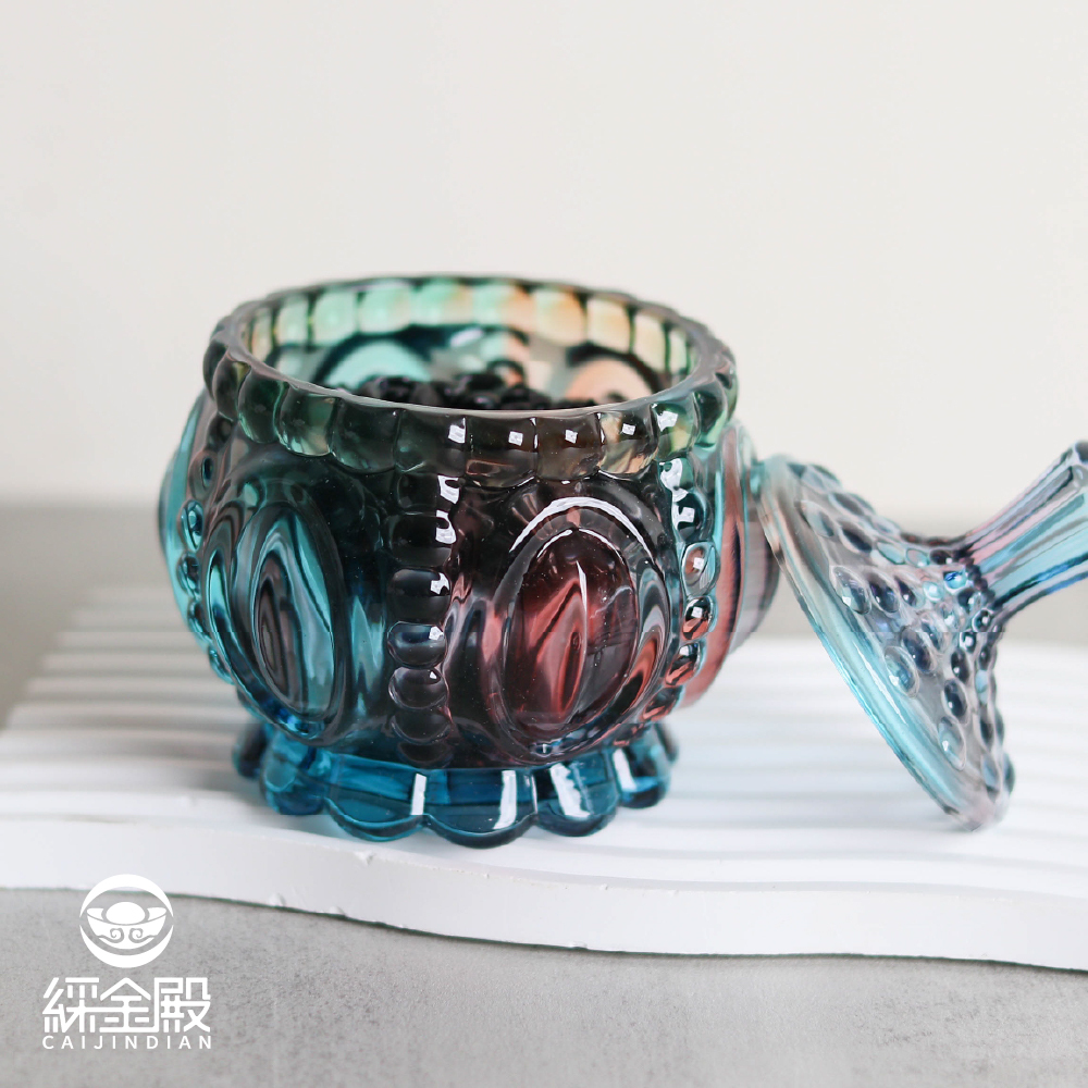 炫彩消磁淨化碗-黑曜石｜晶石｜水晶消磁盒｜補充能量｜消除負能量【綵金殿】