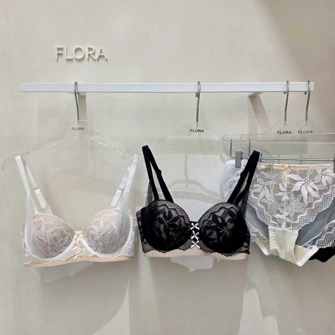 FL5403 蕾絲印花薄紗內衣套裝