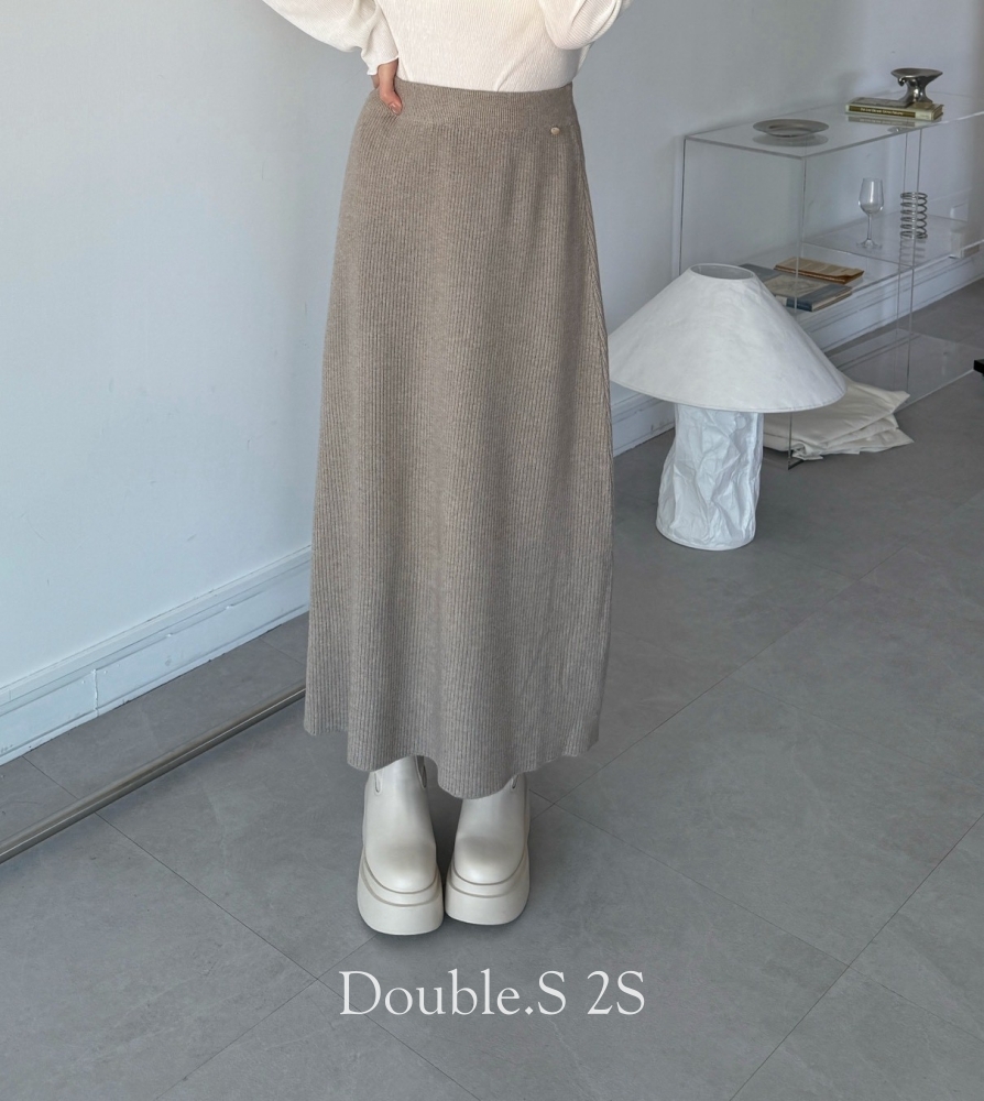 小釦子針織傘裙*3色