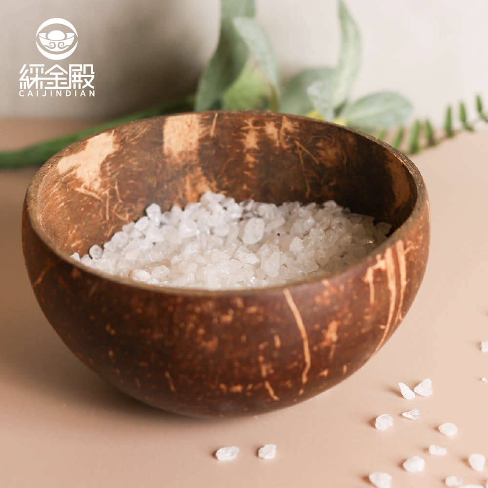 天然椰殼水晶淨化消磁碗-白水晶｜晶石｜水晶消磁盒｜補充能量｜消除負能量【綵金殿】