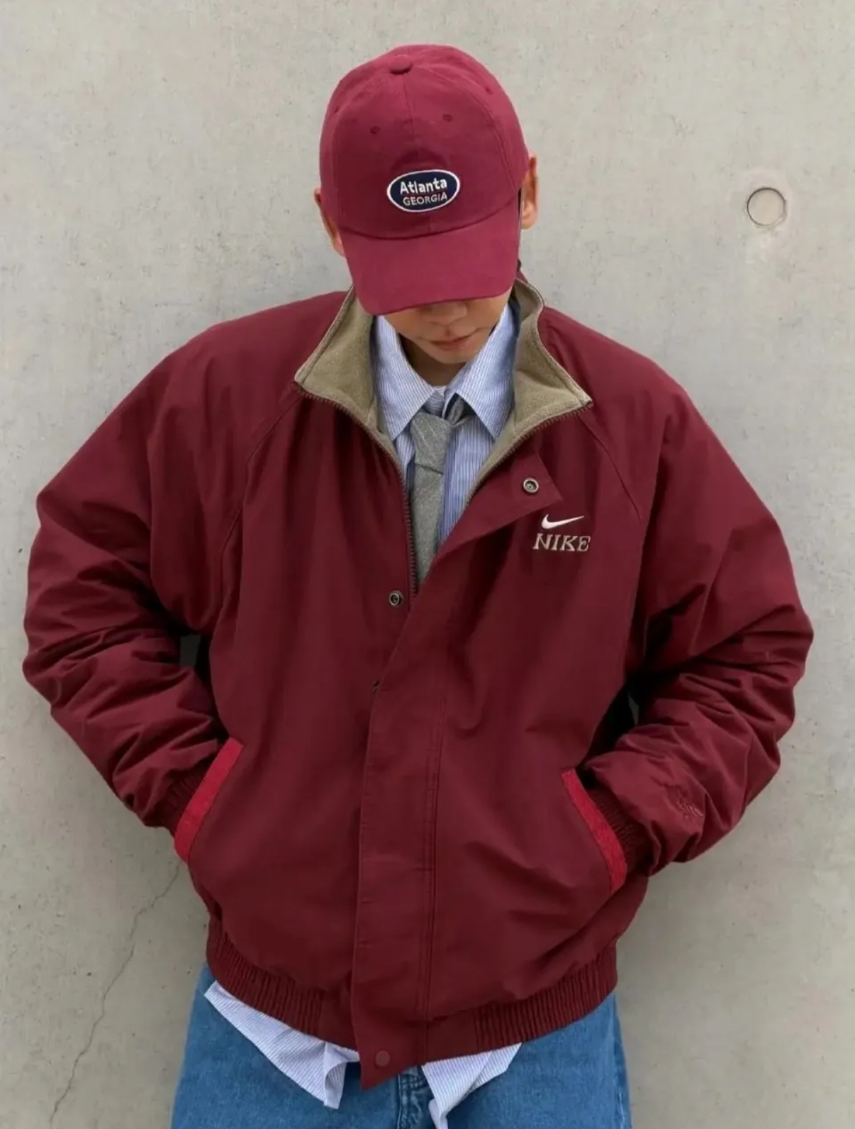 NIKE 馬年限定 脫韁系列 防風立領教練外套 防風外套 加絨 刺繡 酒紅色 橄欖綠色 IQ3705(任買兩件7-11免運)/預購