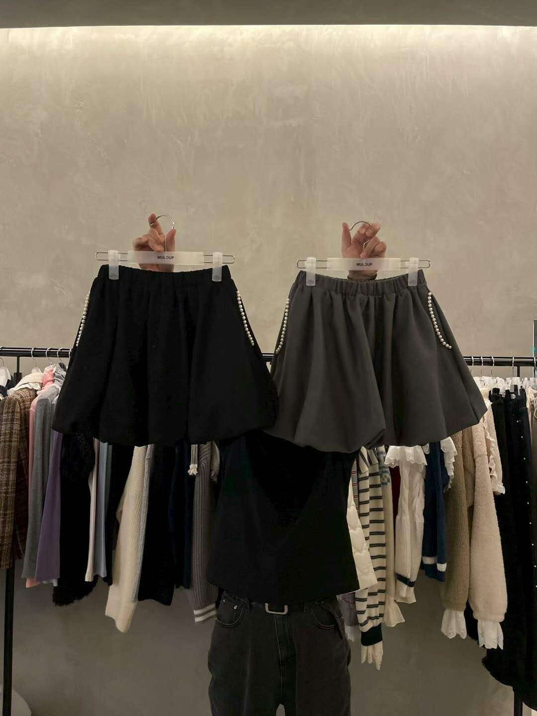 MP5448 全橡根珍珠口袋邊短褲 *特價* (優惠碼同充值購物金不適用)