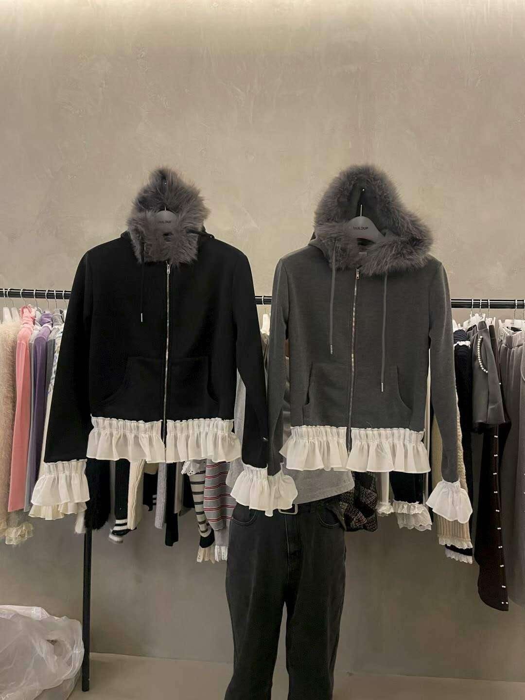 MP5449 毛領蕾絲連帽外套 *特價* (優惠碼同充值購物金不適用)