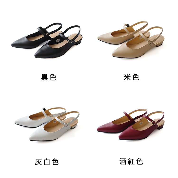 典雅隨性 日本製真皮繫帶穆勒鞋【PO-PTN215】