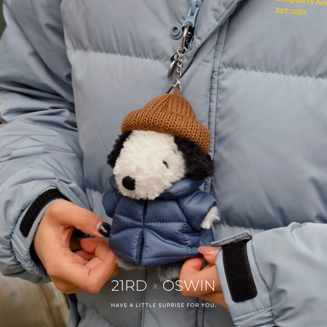 PEANUTS 史努比 冬日羽絨服系列 吊飾玩偶