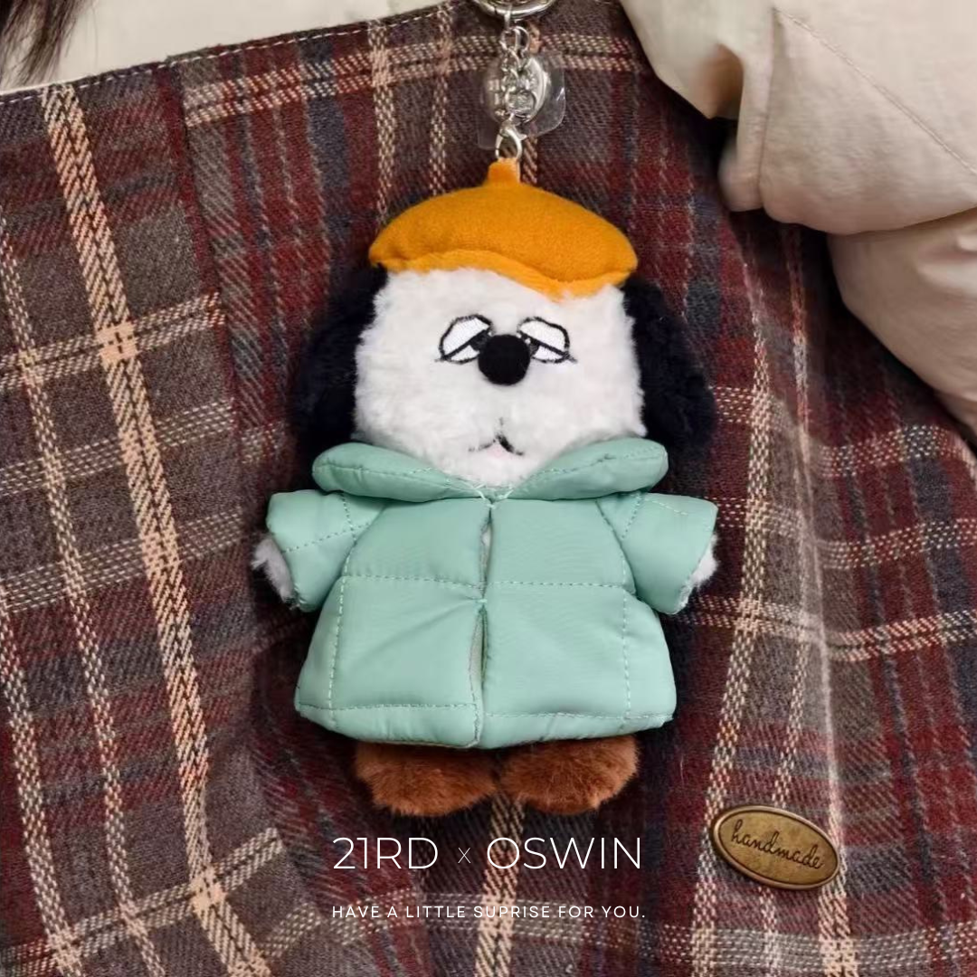 PEANUTS 史努比 冬日羽絨服系列 吊飾玩偶